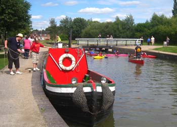 on the canal